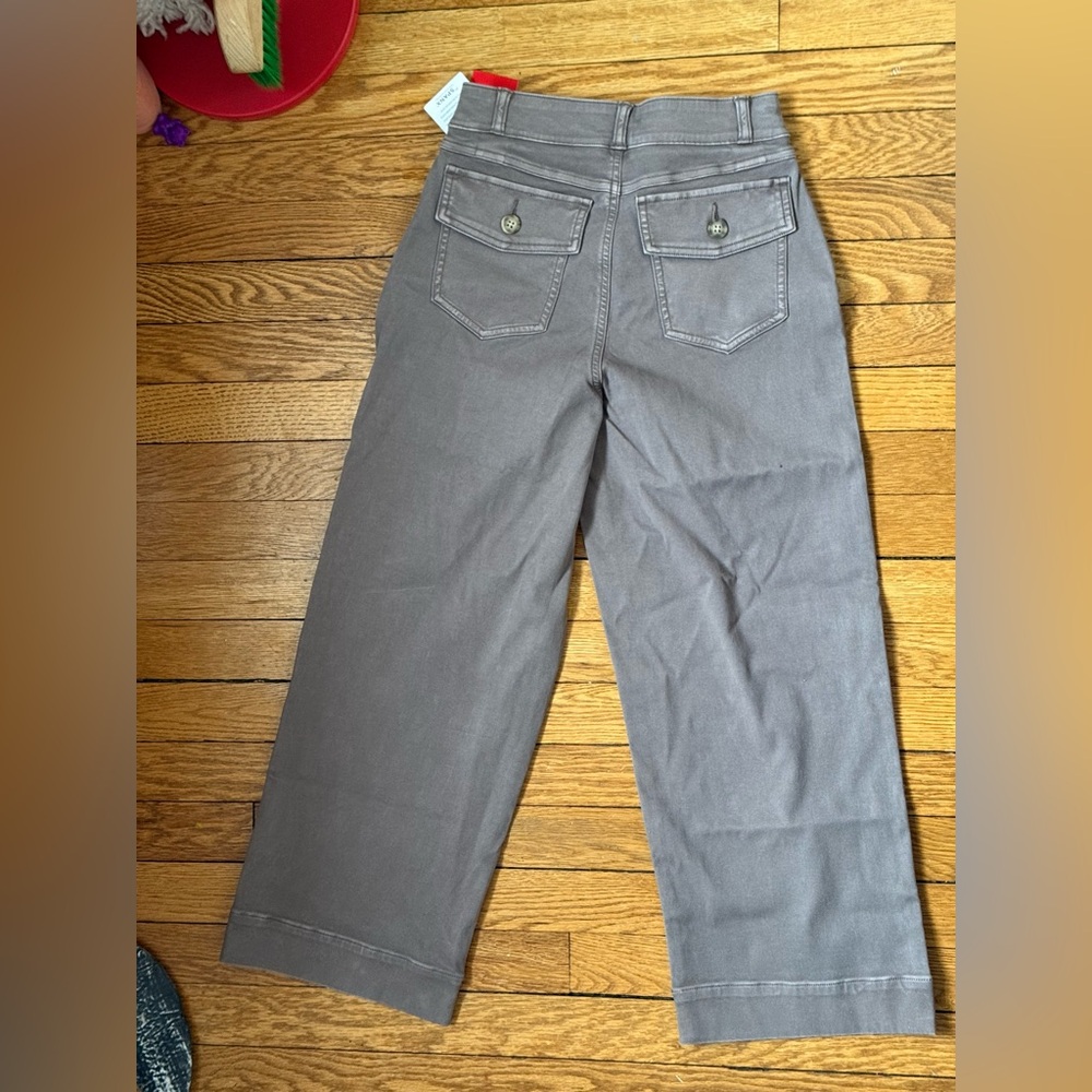 SPANX Stretch Twill Cropped Wide Leg Pants - Size Small Petite - NWT - Picture 4 of 4